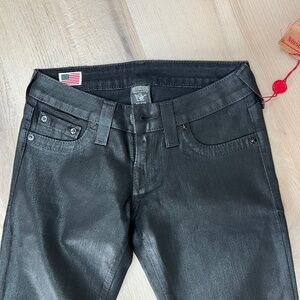 True Religion Super Skinny Black Jeans